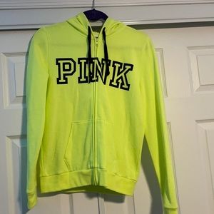 Neon green PINK hoodie